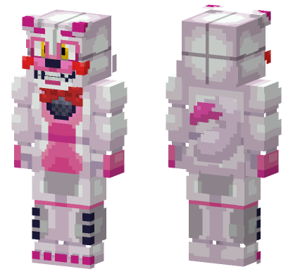 Funtime Foxy HD Minecraft Bedrock skin
