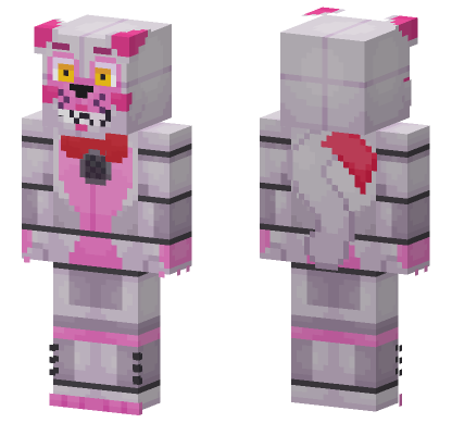 Funtime Foxy Skin Minecraft Bedrock skin