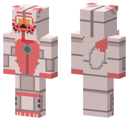 Funtime Foxy Skin Minecraft Bedrock skin