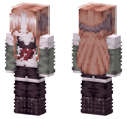 Futaba Sakura P5 Minecraft Bedrock skin