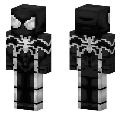 Future Foundation Spider-Man Black Minecraft Bedrock skin