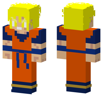 Future Gohan Female SSJ1 Minecraft Bedrock skin