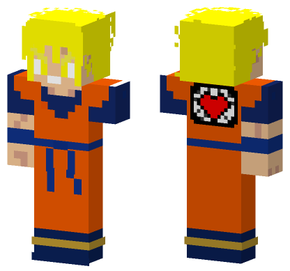 Future Gohan Female SSJ1 Minecraft Bedrock skin