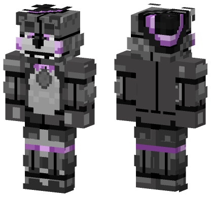 Fuzzy Fox Character Minecraft Bedrock skin