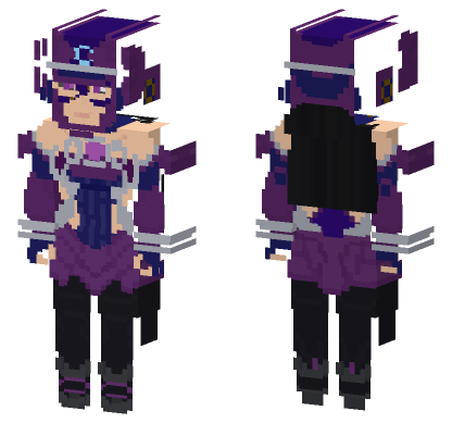 Galacta Marvel Rivals Minecraft Bedrock skin