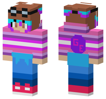 Gamer Ender1299 FNF Skin Minecraft Bedrock skin