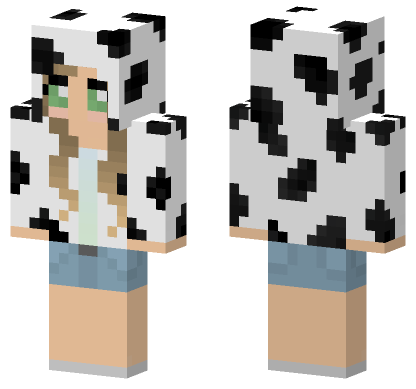 Gamingwithjen Cow Skin Minecraft Bedrock skin