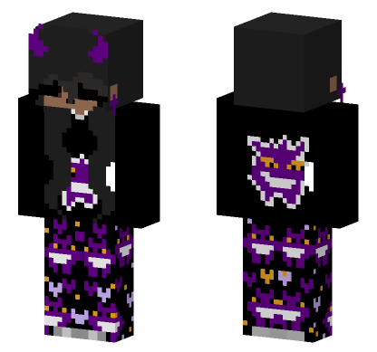 Gengar Themed Boy Minecraft Bedrock skin