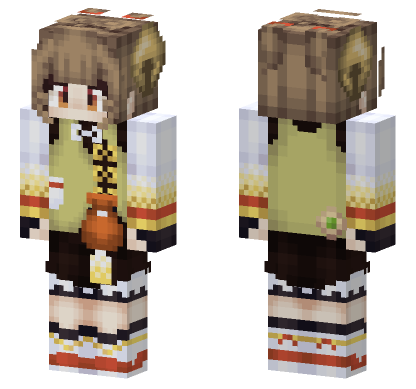 Genshin Impact Yaoyao Minecraft Bedrock skin