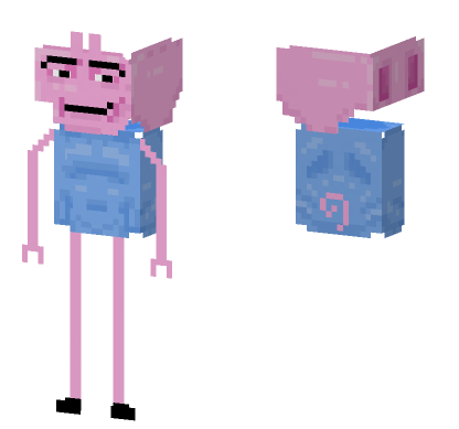 George Pig Meme Minecraft Bedrock skin