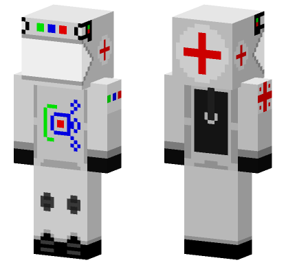 Georgian Doctor Medic Spacesuit Minecraft Bedrock skin