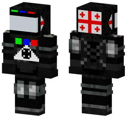 Georgian Sniper Spacesuit Minecraft Bedrock skin
