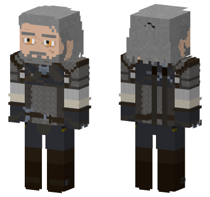 Geralt Of Rivia Minecraft Bedrock skin