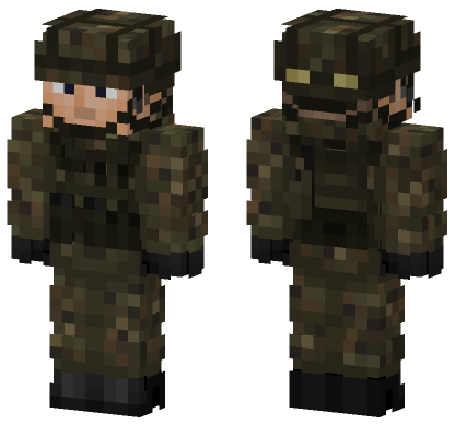 German Army Soldier Minecraft Bedrock skin