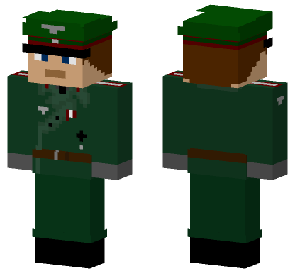 German Artillery Officer Minecraft Bedrock skin