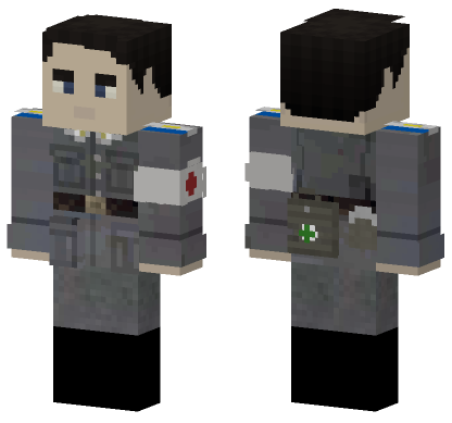 German Orderly Rear Doctor Minecraft Bedrock skin