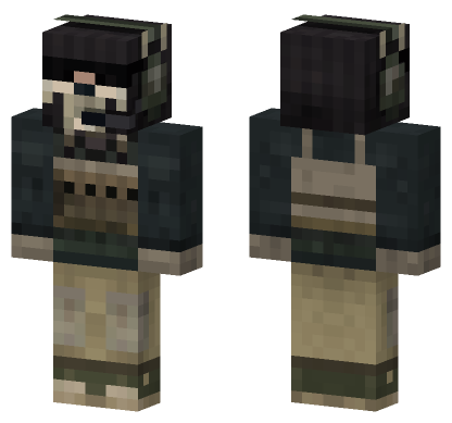 Ghost From Cod Minecraft Bedrock skin