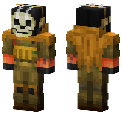 Ghost From Cod Minecraft Bedrock skin