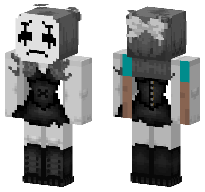 Ghost Girl With Mask Minecraft Bedrock skin