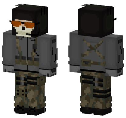 Ghost Loose Ends HD Minecraft Bedrock skin