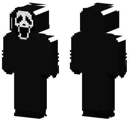 Ghostface Scary Movie Smile Minecraft Bedrock skin