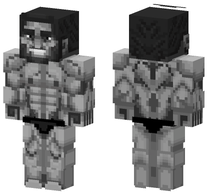 Gigachad V3 Minecraft Bedrock skin