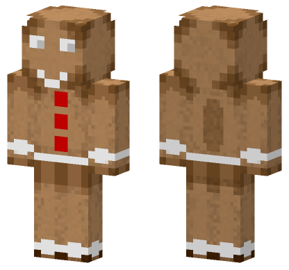 Gingerbread Man Skin Minecraft Bedrock skin