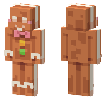 Gingerbread Skin Minecraft Bedrock skin