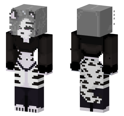 Girl Furry Skin Minecraft Bedrock skin