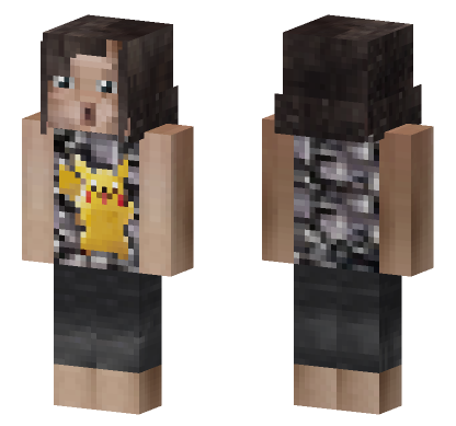 Girl With Pikachu Shirt Minecraft Bedrock skin