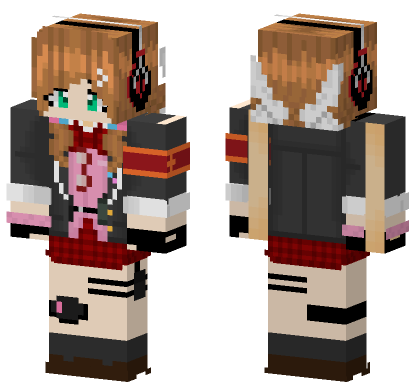 Girls Frontline 89 Shiki Howa Type 89 Minecraft Bedrock skin