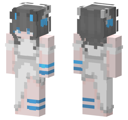 Giselle Anime Girl Minecraft Bedrock skin
