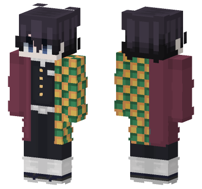 Giyu Tomioka Skin Minecraft Bedrock skin