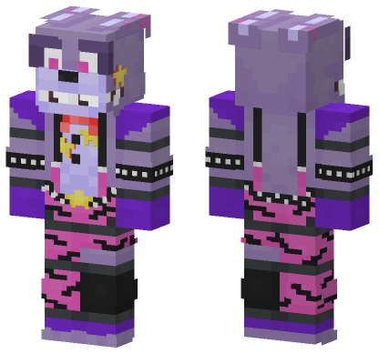 Glamrock Bonnie Minecraft Bedrock skin