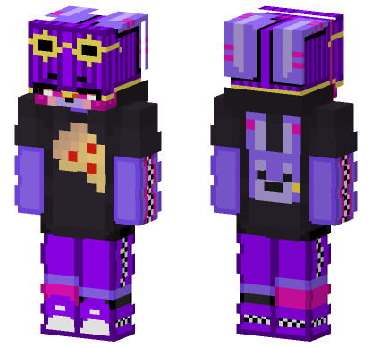 Glamrock Bonnie Outfit Minecraft Bedrock skin