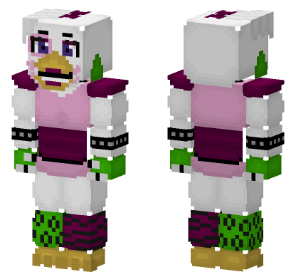 Glamrock Chica Minecraft Bedrock skin