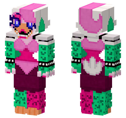 Glamrock Chica Revamped Minecraft Bedrock skin