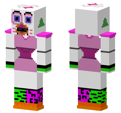 Glamrock Chica Skin Minecraft Bedrock skin