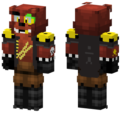 Glamrock Foxy Skin Minecraft Bedrock skin