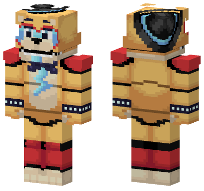 Glamrock Freddy 2000 2026 Minecraft Bedrock skin