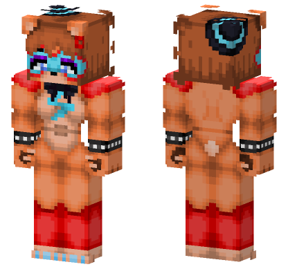 Glamrock Freddy Security Breach Minecraft Bedrock skin