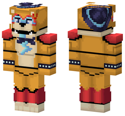 Glamrock Freddy Security Breach Minecraft Bedrock skin