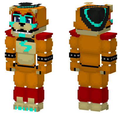 Glamrock Freddy Skin Minecraft Bedrock skin