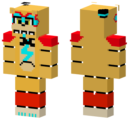 Glamrock Freddy Skin Minecraft Bedrock skin
