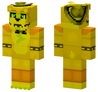Glamrock Freddy Statue Minecraft Bedrock skin