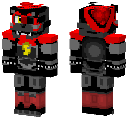 Glamrock Lefty No Shades Minecraft Bedrock skin