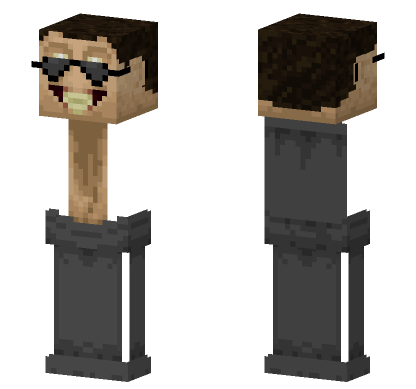 Glass Toilet Man Minecraft Bedrock skin