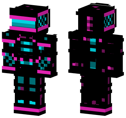 Glitch Runner Minecraft Bedrock skin