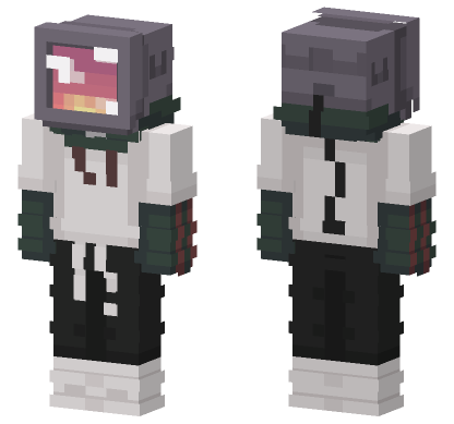 Glitchy Tech Skin Minecraft Bedrock skin