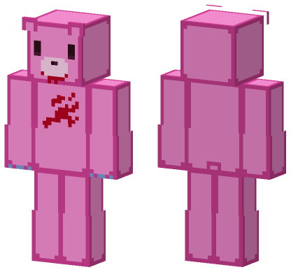 Gloomy Bear HD Skin Minecraft Bedrock skin